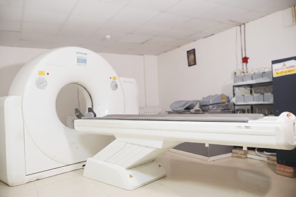 Diagnostic CT imaging equipment at Mamta Super Speciality Hospital